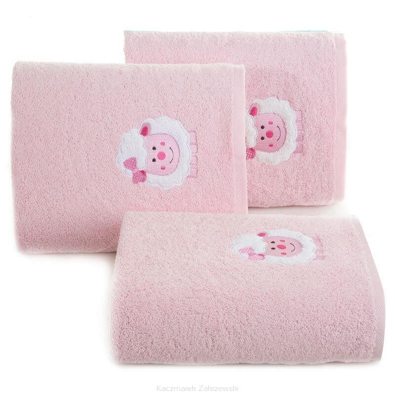 Ręcznik dla dzieci BABY 70x140 Eurofirany owieczka różowy