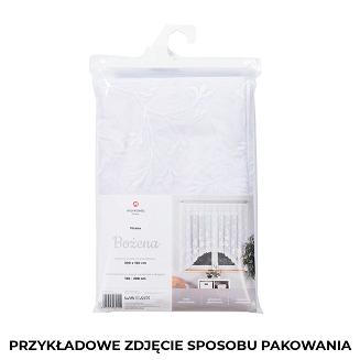 Firanka żakardowa gotowa na żabki BOŻENA 500x160 biała