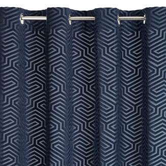 Zasłona gotowa na przelotkach ZAS 140x250 Pierre Cardin Eurofirany granatowy
