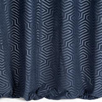 Zasłona gotowa na przelotkach ZAS 140x250 Pierre Cardin Eurofirany granatowy