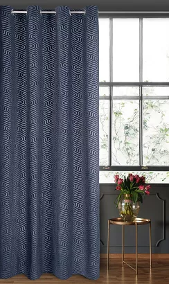 Zasłona gotowa na przelotkach INGA 140x250 Pierre Cardin Eurofirany granatowa