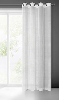 Firana gotowa na przelotkach GRACJA 140x250 Eurofirany biały