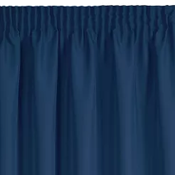 Zasłona gotowa na taśmie RITA 140x270 Eurofirany ciemny niebieski