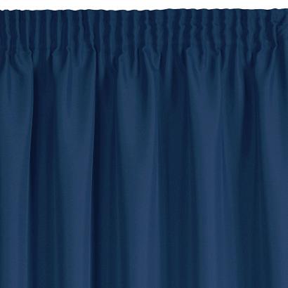 Zasłona gotowa na taśmie RITA 140x270 Eurofirany ciemnoniebieska