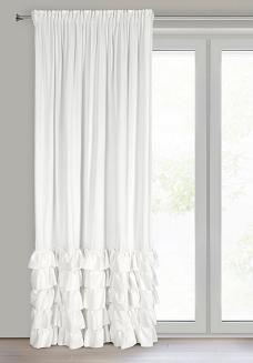 Zasłona gotowa na taśmie CARLI 140x270 Eurofirany biały