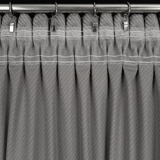 Zasłona gotowa na taśmie ELIZA 140x300 Eurofirany szary