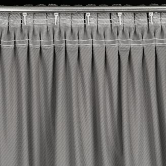 Zasłona gotowa na taśmie ELIZA 140x300 Eurofirany szary