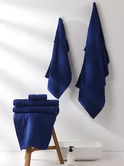 Ręcznik bawełniany Leo 30x30 granatowy