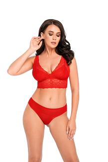 Figi damskie z koronką Babell kod 196/1 czerwone