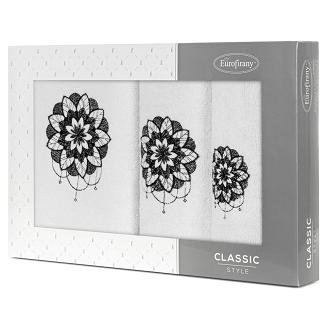 Komplet ręczników 3 cz. LOTUS 30x50 Eurofirany biały