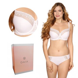 Biustonosz GAIA Semi-Soft Wendy 877 półusztywniany biały