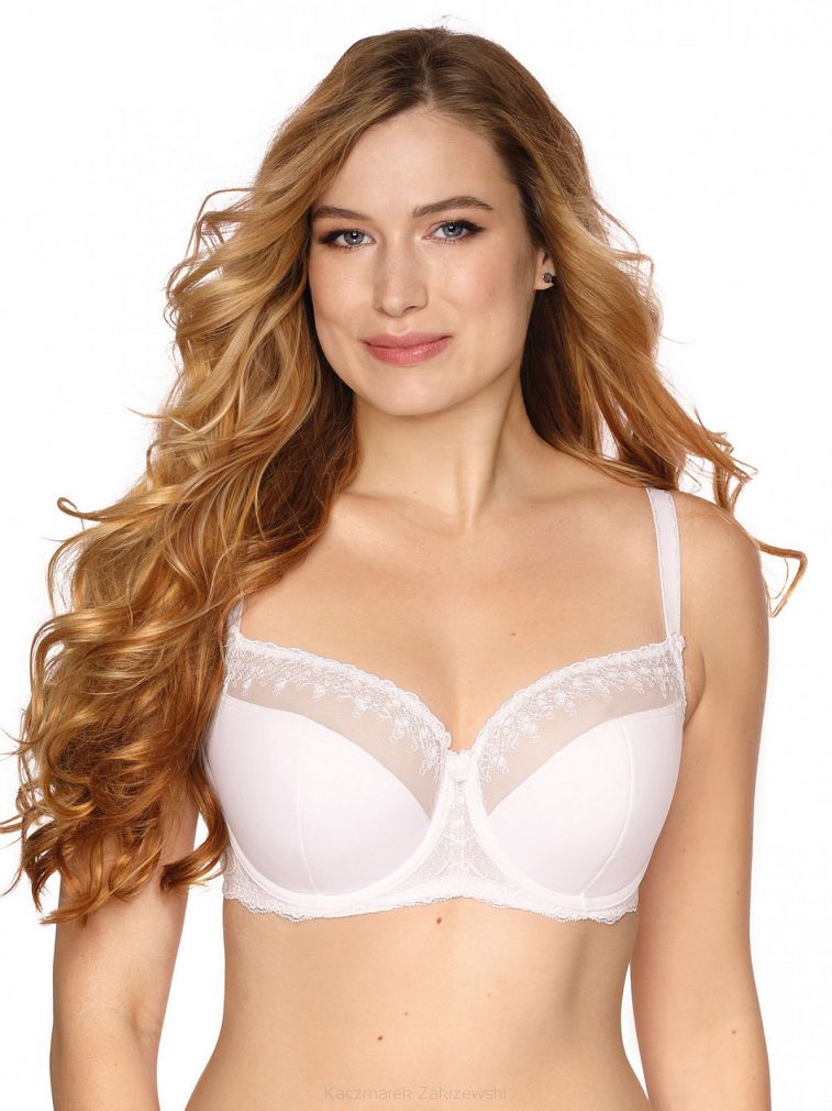 Biustonosz GAIA Semi-Soft Wendy 877 półusztywniany biały