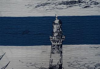 Pościel z kory 200x220 wzór marynistyczny