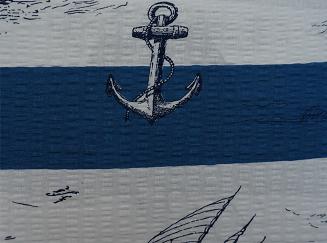 Pościel z kory 200x220 wzór marynistyczny