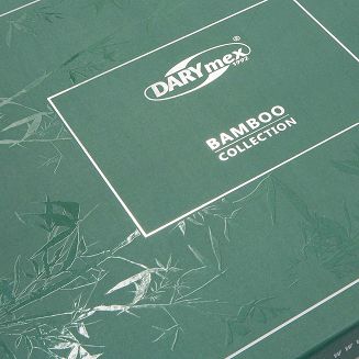 Pościel satyna bambusowo-bawełniana (P) STRIPE CORNFLOWER/160x200 +2x70x80 z listwą +4x40x40 BAMBOO