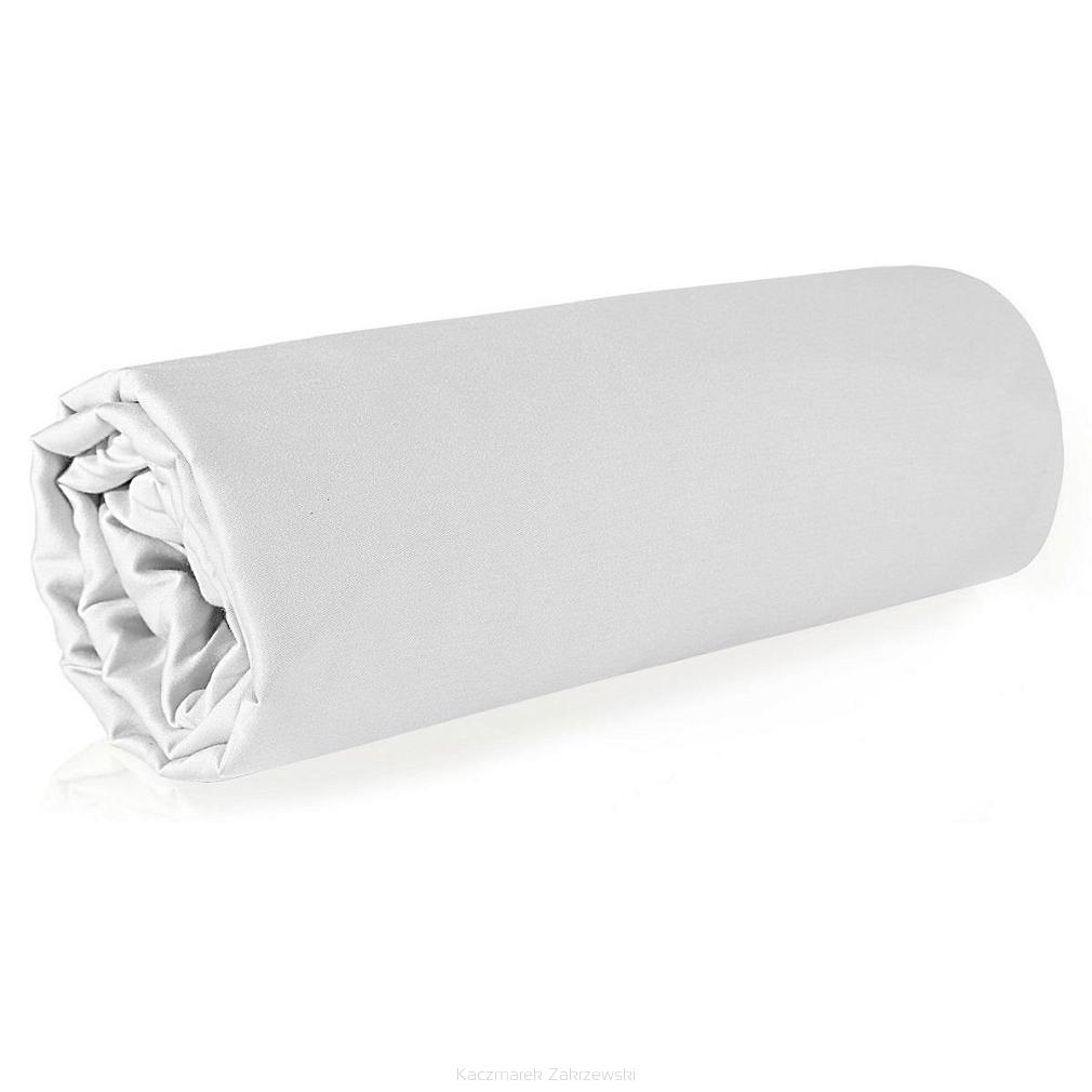 Prześcieradło satynowe bez gumki NOVA 180x210 Eurofirany białe