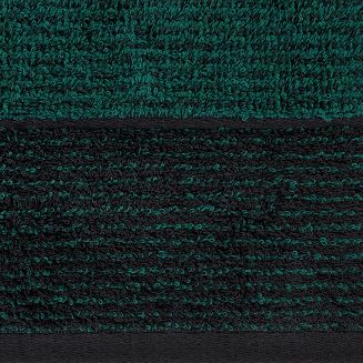 Ręcznik bawełniany LEON 50x90 Eurofirany czarny+turkusowy