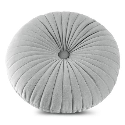 Poszewka dekoracyjna poduszka VELVET 40 Eurofirany srebrna okrągła