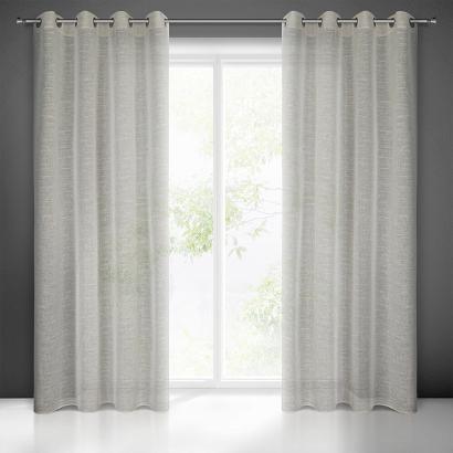 Zasłona gotowa na przelotkach AMARI 140x250 Eurofirany beżowa