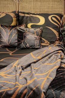 Poszewka dekoracyjna ALISMA2 45x45 Eurofirany brązowy/beżowy