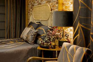 Poszewka dekoracyjna ALISMA2 45x45 Eurofirany brązowy/beżowy