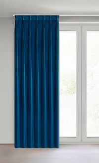 Zasłona gotowa MELANIE 140x270 Eurofirany granatowy