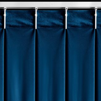 Zasłona gotowa MELANIE 140x270 Eurofirany granatowy