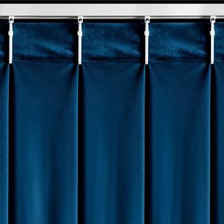 Zasłona gotowa MELANIE 140x270 Eurofirany granatowy
