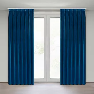 Zasłona gotowa MELANIE 140x270 Eurofirany granatowy