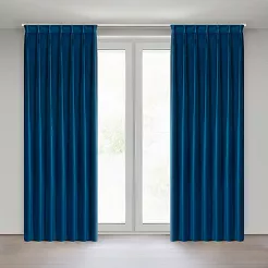 Zasłona gotowa MELANIE 140x270 Eurofirany granatowy
