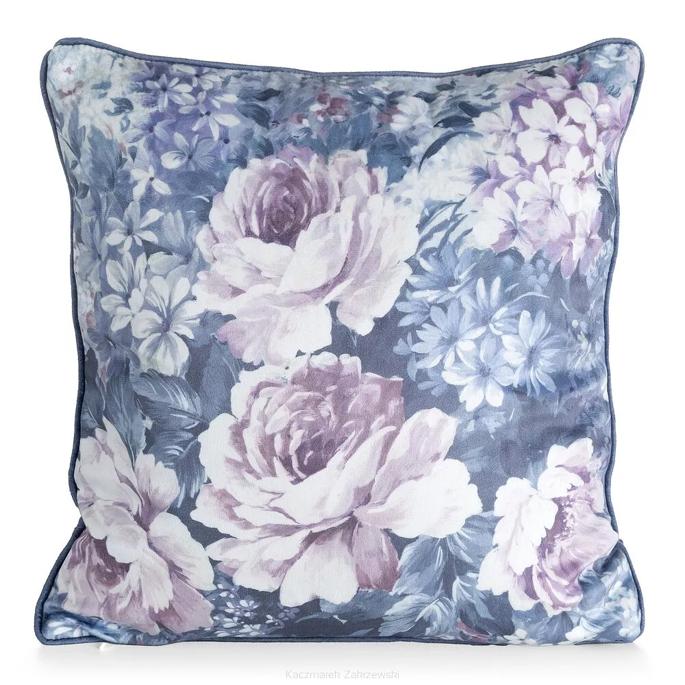 Poszewka dekoracyjna VELVET 45x45 Eurofirany ciemnoniebieski