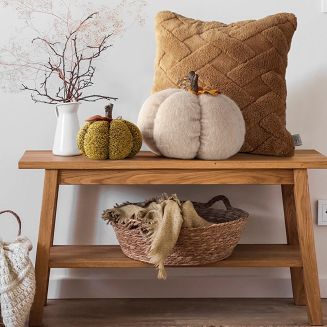 Poszewka dekoracyjna CARO 45x45 Design91 ceglasty