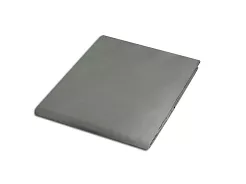 Prześcieradło satyna bawełniana bez gumki 200x220 popielate