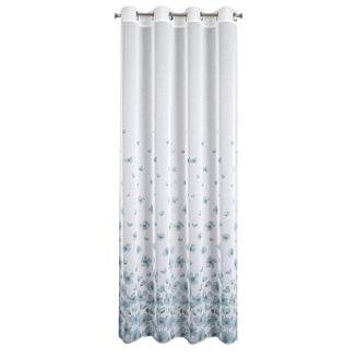 Zasłona gotowa na przelotkach ANDREA 140x250 Eurofirany biały