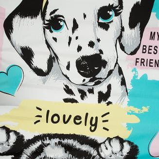 Pościel bawełniana KID 140x200 Design91 biały