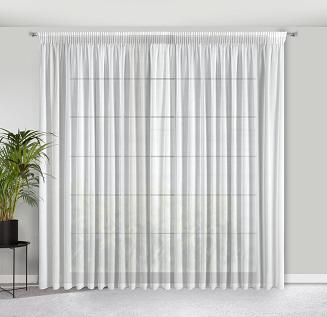 Firana gotowa na taśmie MARGO 300x270 Eurofirany biały