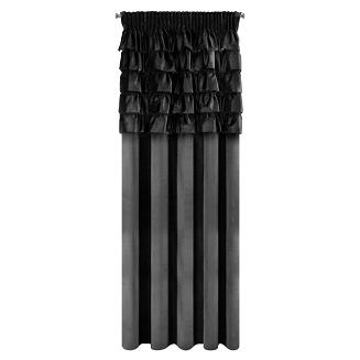 Zasłona gotowa na taśmie AURA 140x270 Eurofirany czarny