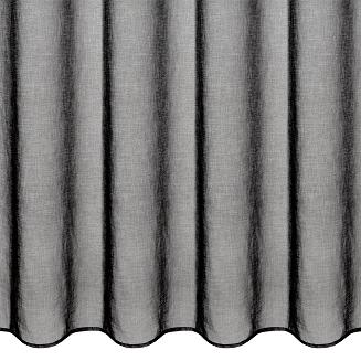 Firana gotowa na przelotkach AURA 140x250 Eurofirany czarny