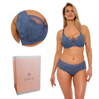 Biustonosz GAIA Semi-Soft Keto 1134 półusztywniany niebieski