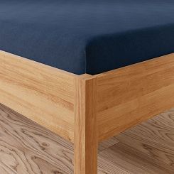 Prześcieradło jersey z gumką 90x200 DREAMY PREMIUM granatowe