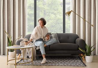 Zasłona gotowa na taśmie MEGI 140x270 Eurofirany