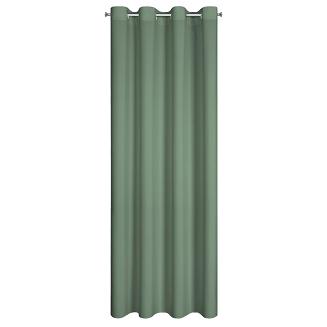 Zasłona gotowa na przelotkach RITA 140x250 Eurofirany ciemnomiętowy