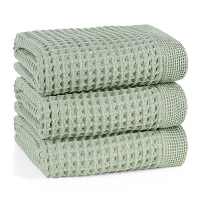 Ręcznik bawełniany gofrowany MELO 90x150 Eurofirany miętowy