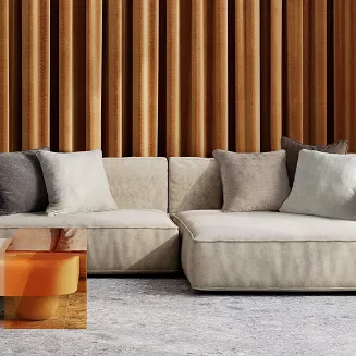 Poszewka dekoracyjna VANI 45x45 Eurofirany naturalna przytulna szenilowa