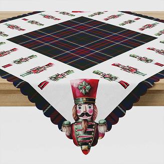 DZIADKI DO ORZECHÓW Serweta NINA WODOODPORNA, 79x79cm, kolor 002 zielony  PBN279/KSP/C02/079079/1