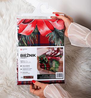 DZIADKI DO ORZECHÓW Serweta NINA WODOODPORNA, 79x79cm, kolor 002 zielony  PBN279/KSP/C02/079079/1