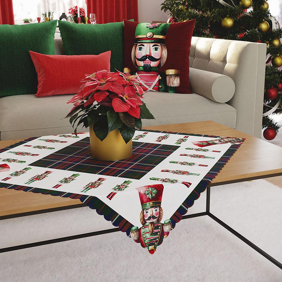 DZIADKI DO ORZECHÓW Serweta NINA WODOODPORNA, 79x79cm, kolor 002 zielony  PBN279/KSP/C02/079079/1