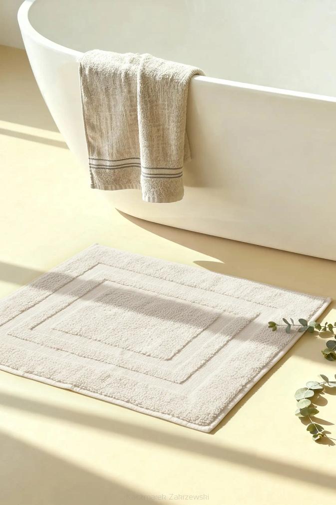 Dywanik łazienkowy bawełniany Ravo 50x70 kremowy