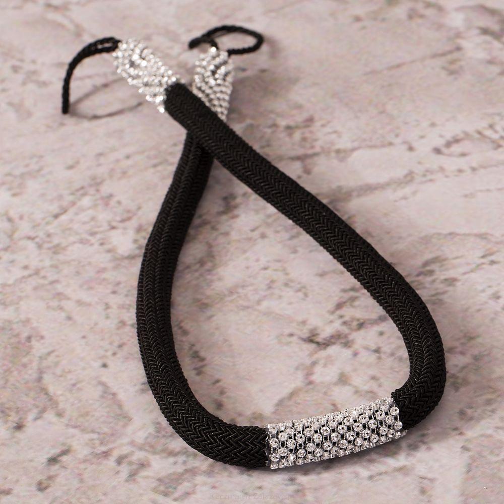 Sznur dekoracyjny do zasłon BLANKA czarny