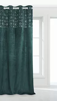 Ciemny Turkus Zasłona Welurowa 140x250 Glossy